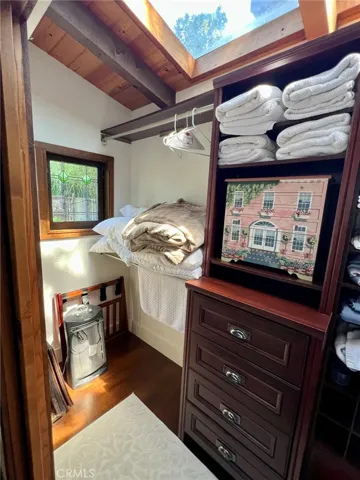 room for clothes as well. The other 'flex' room across the hall has a full closet to use.
