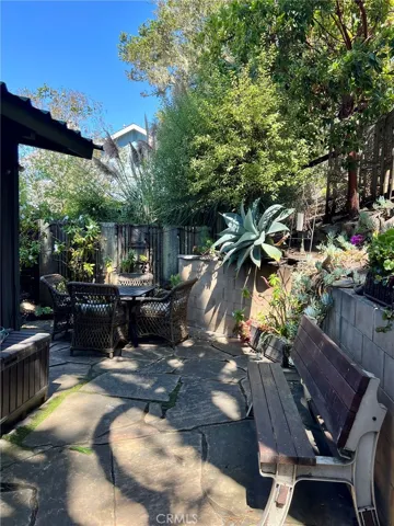 Back yard with more outdoor seating
