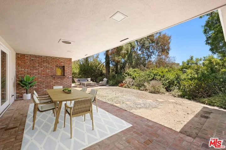 Patio space is virtually stage