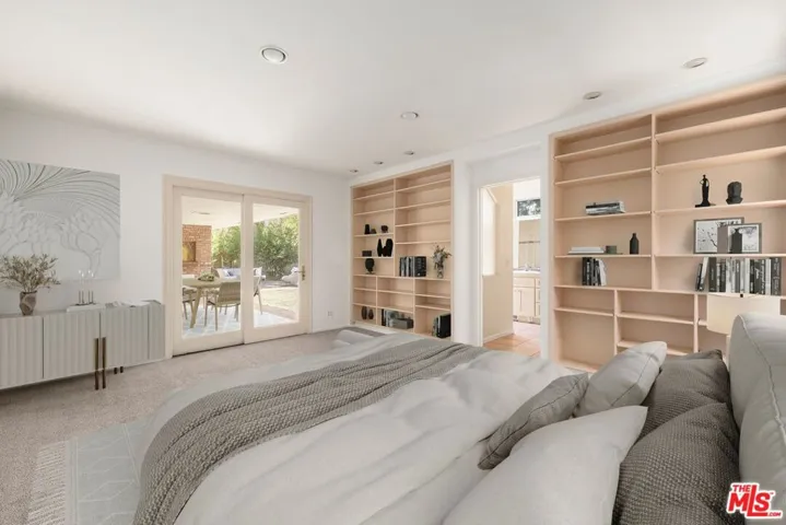 Bedroom is virtually staged