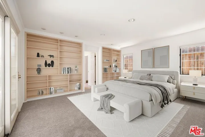 Bedroom is virtually staged