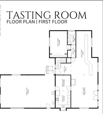 Tasting Room Floor Plan First Floor