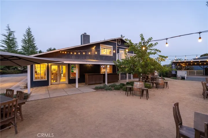 See the Tasting Room from the back patio.