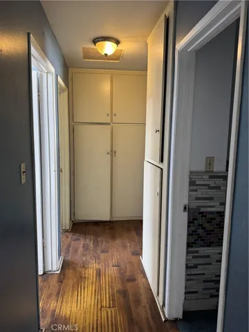 Hall with storage.