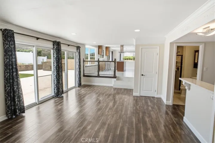 living room to kitchen