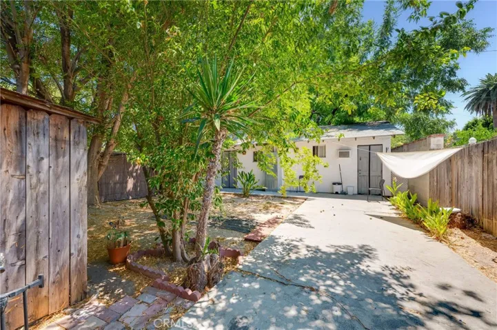 Backyard side #2 with "workshop"