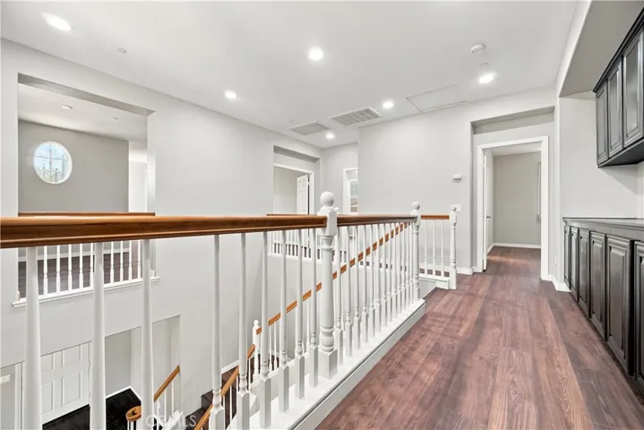 Upstairs Hallway with Cabinets