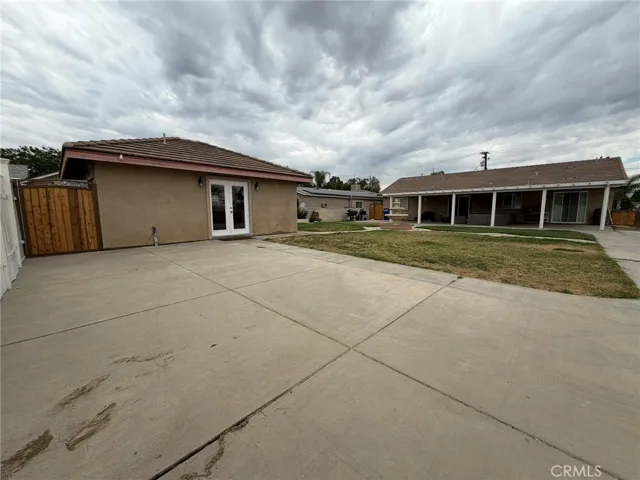 Exterior view in relation to main house