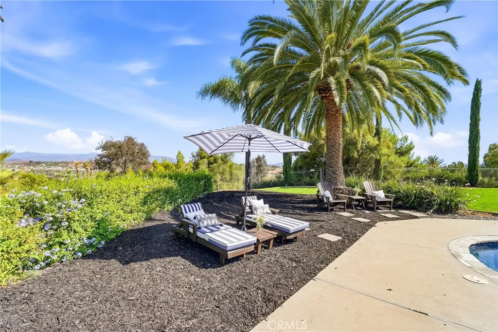 Backyard by the pool. Look at the endless views