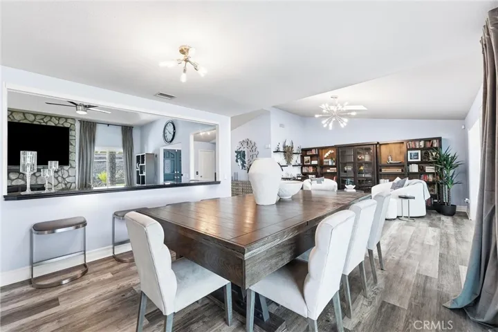 Formal Dining room, living room and opening to the family room