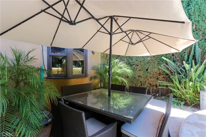 Rear patio secondary sitting area