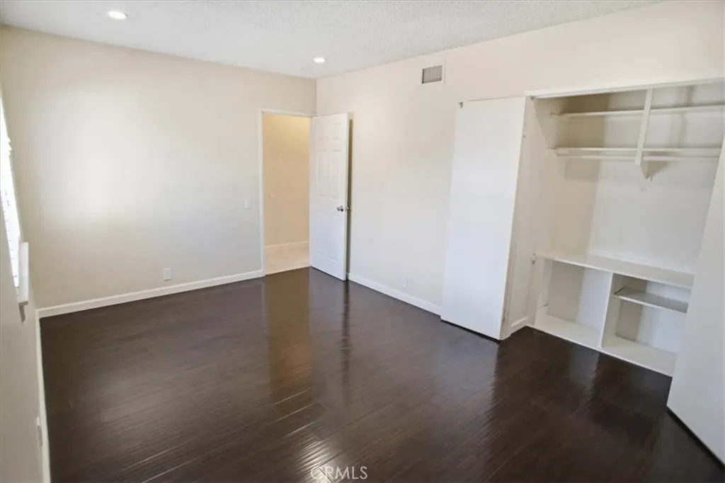 Bedroom and closet