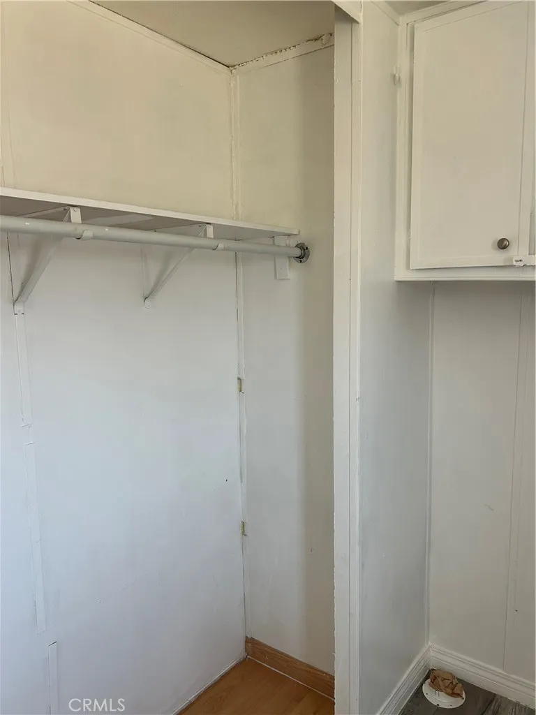 Closet in laundry room