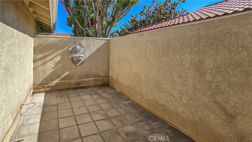 Private courtyard off the secondary bedroom