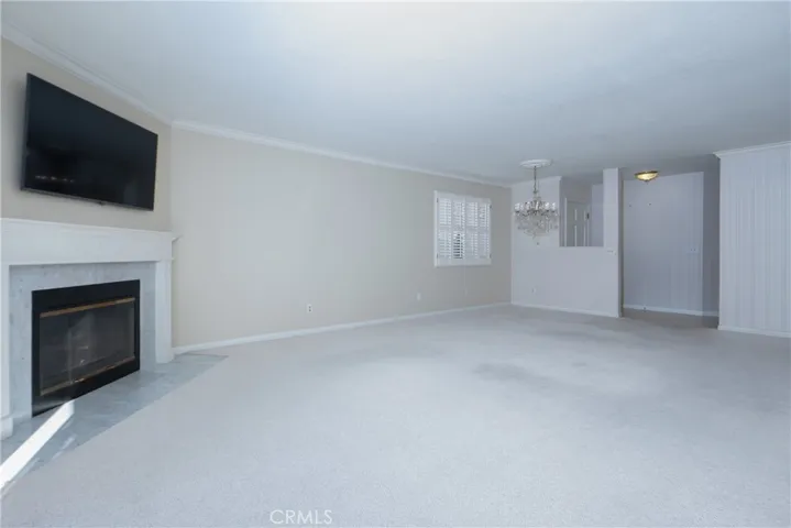 Living room looking into dining room