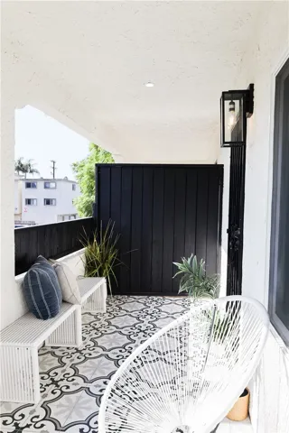 Balcony opposite end