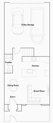 Residence 2 - level 1 floorplan
