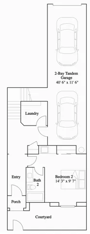 Residence 2 - level 1 floorplan