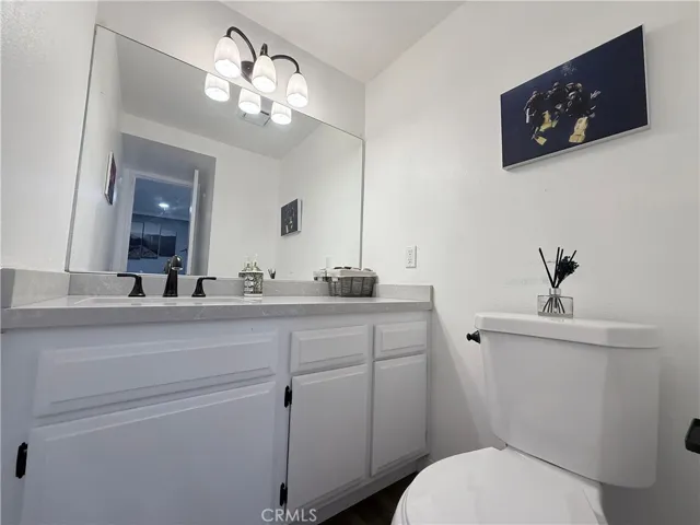 Half bath in the living room
