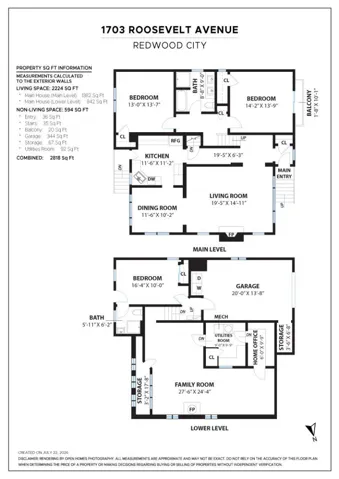 1703 Roosevelt Avenue, Redwood City, California 94061