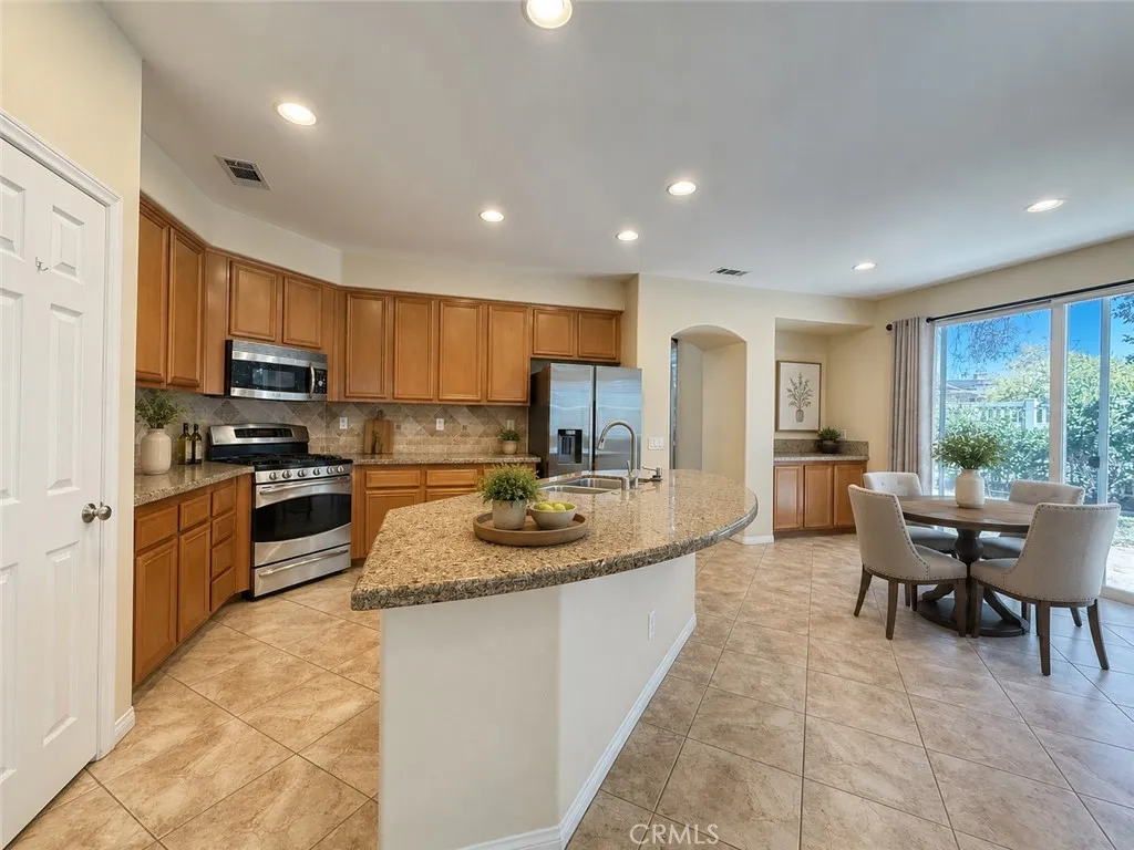 kitchen and nook virtually staged