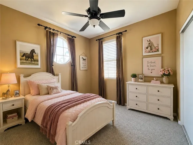 Bedroom #3 digitally altered, virtually staged