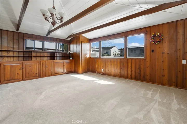 Bonus room above the garage.