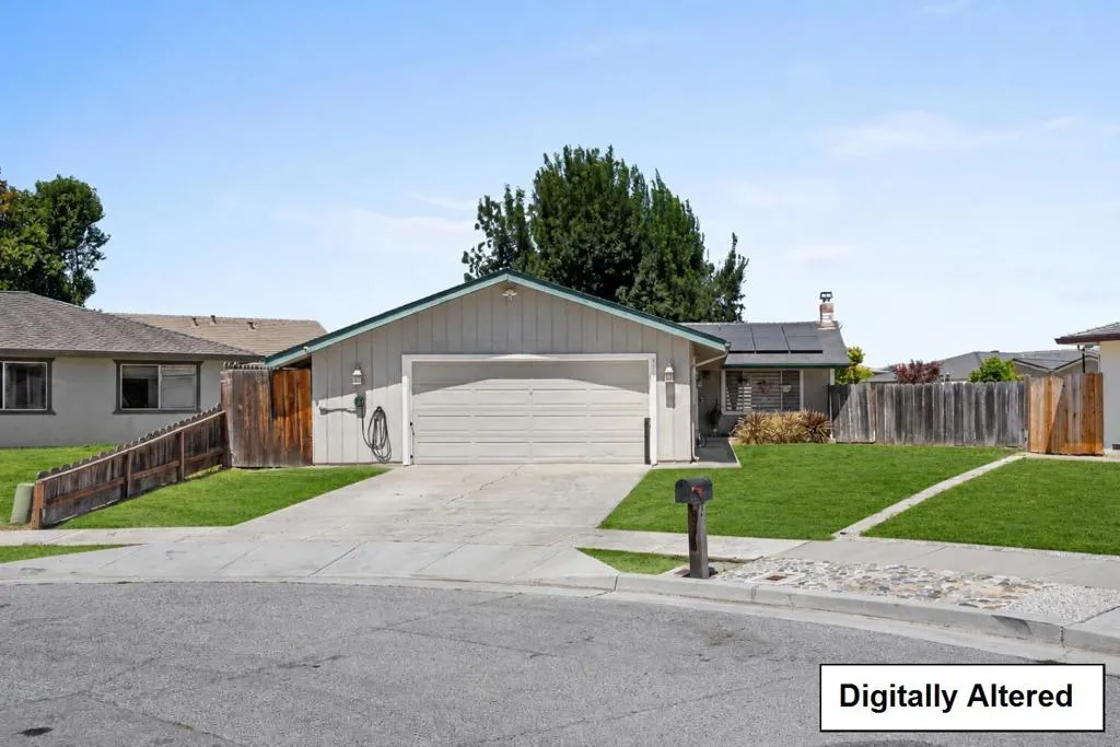 Front lawn and grassy areas have been digitally altered to show a lush green lawn