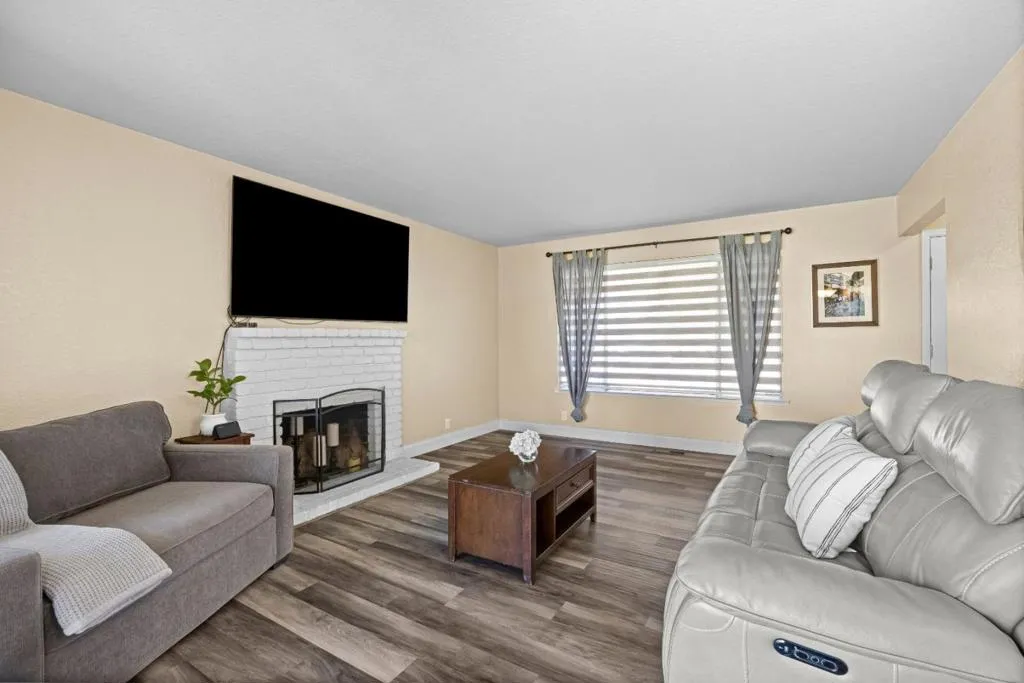 Fireplace is ornamental in that these sellers have never used it