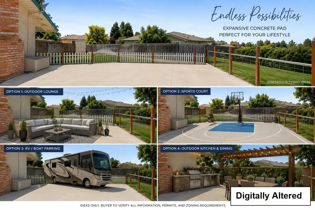 Digitally altered - conceptual purposes only. Improvements shown AI generated ideas. Not to scale