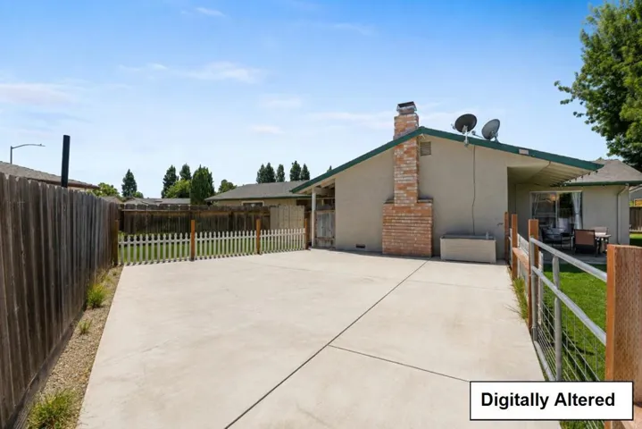 digitally enhanced to show how the property will convey at closing