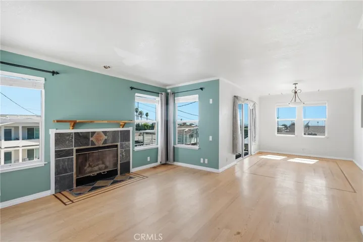 Living Room and Dining Room with ocean view