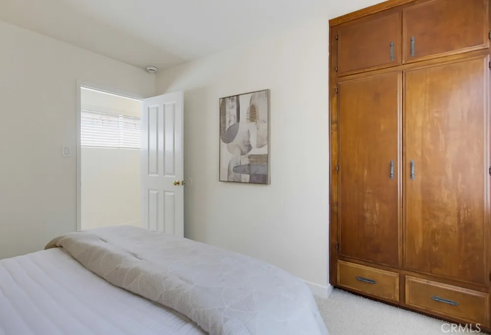 Back bedroom built-in closet and storage