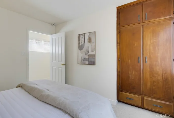 Back bedroom built-in closet and storage