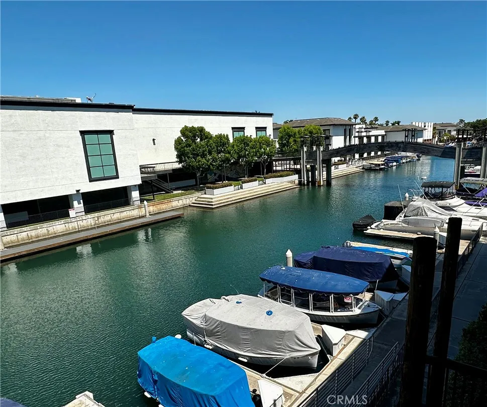 Another view from inlet of private bridge to Marina Pacifica Shopping Center.