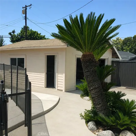 garage and walkway