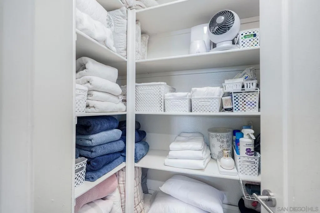 Large linen closet upstairs.