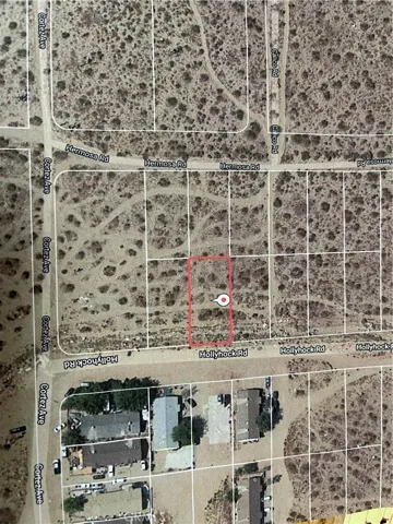 Aerial of lot.