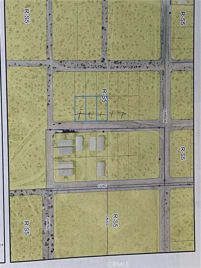 Zoning on 5 Lots.