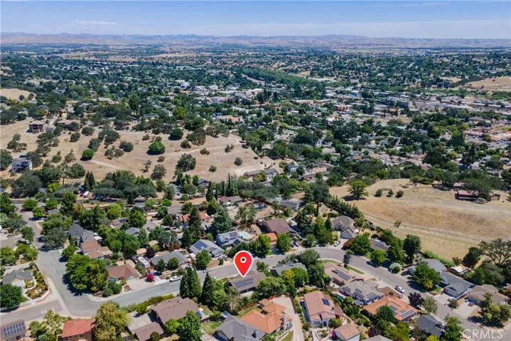 Looking northeast toward down Paso Robles