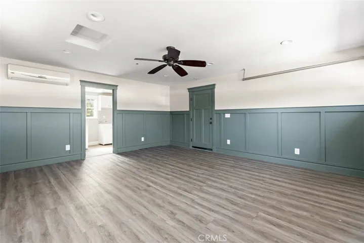 Finished garage