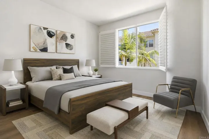 virtual staged bedroom