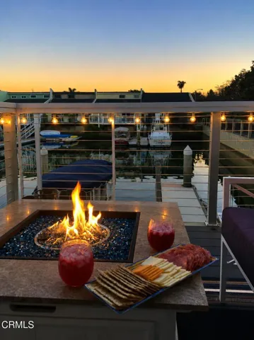 sunset on the water