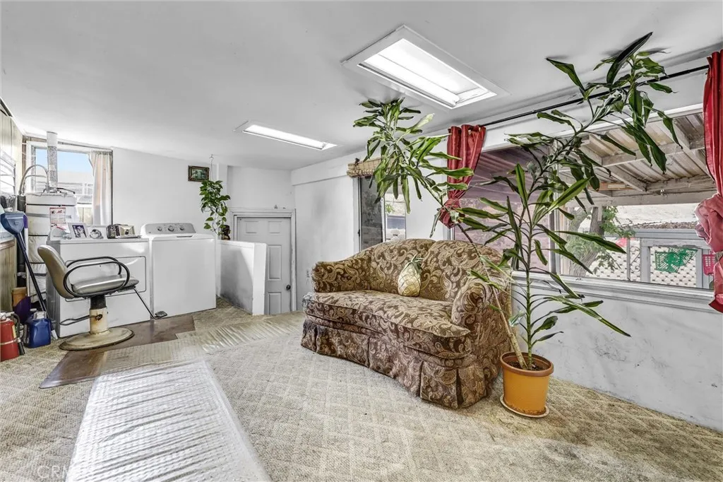 This room was added on and is the entrance.  washer and dryer are located in this room