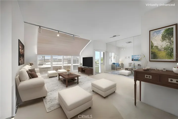 Digitally enhanced living room.