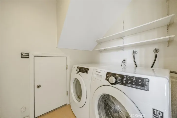 Washer and dryer are included.