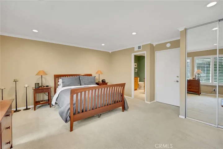 Primary bedroom with full bathroom.