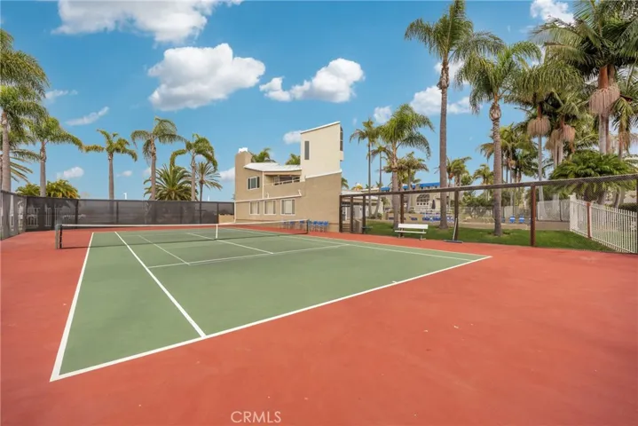 Two tennis courts can also be used for pickleball.