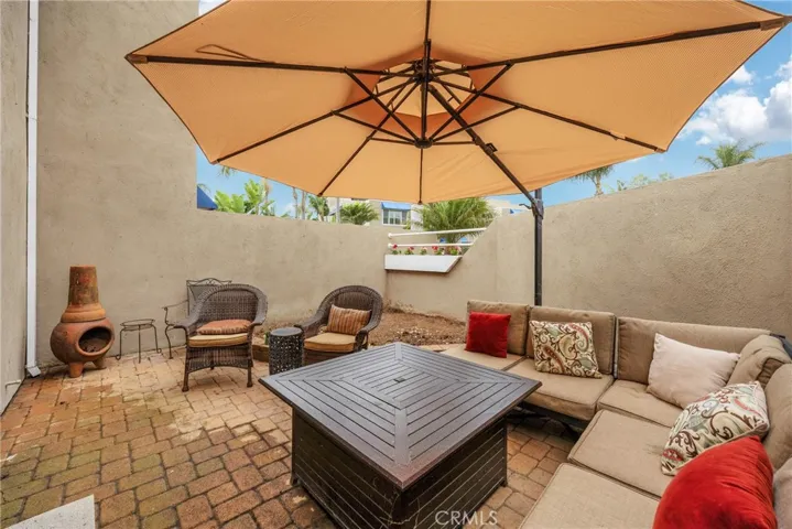 Your private patio is a great place to relax.