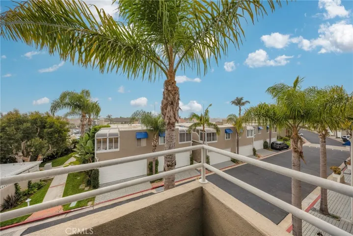 Private balcony with a view across to the channel.